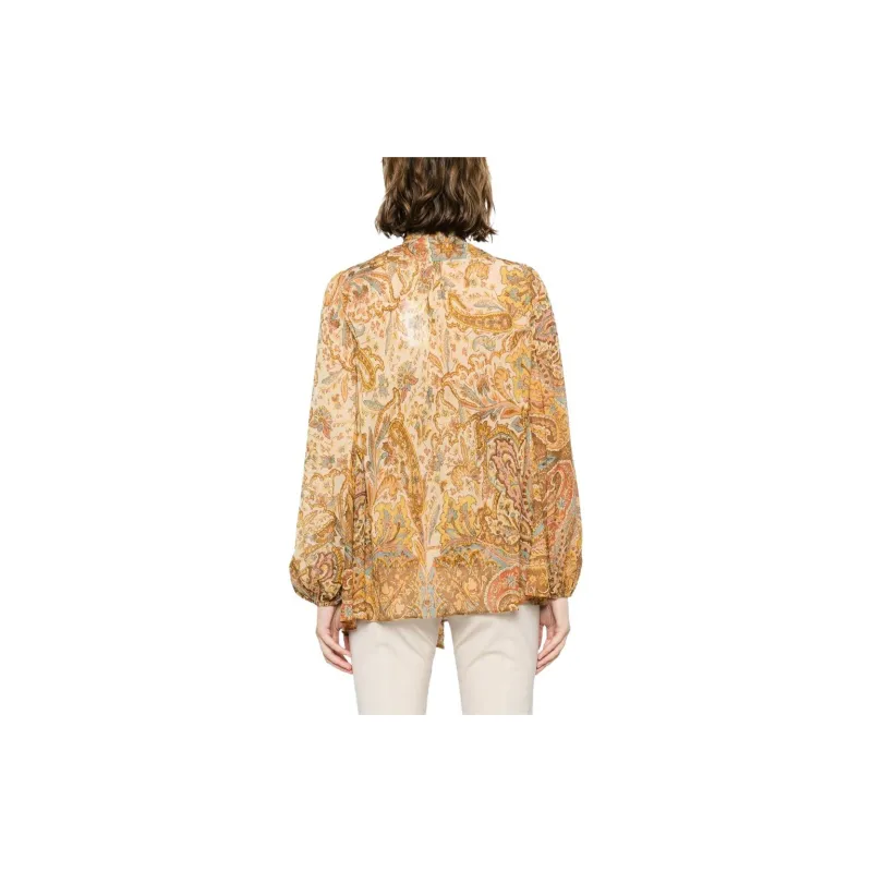 Zimmermann Sensory Paisley print Billow sleeve Blouse-2