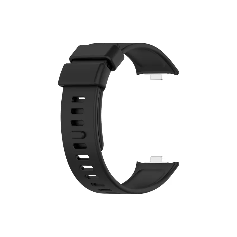 FZRT Xiaomi Red Beige Compatibility Watch Band Quick Release Silicone One Piece Strap Silicone Material-0