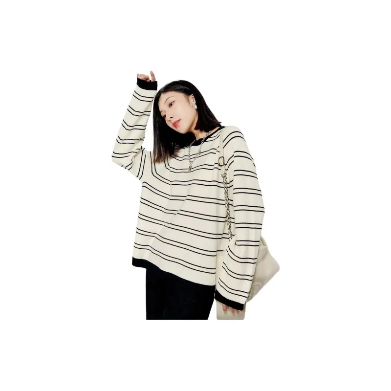 Weekly Knitwear Women's Black White-1