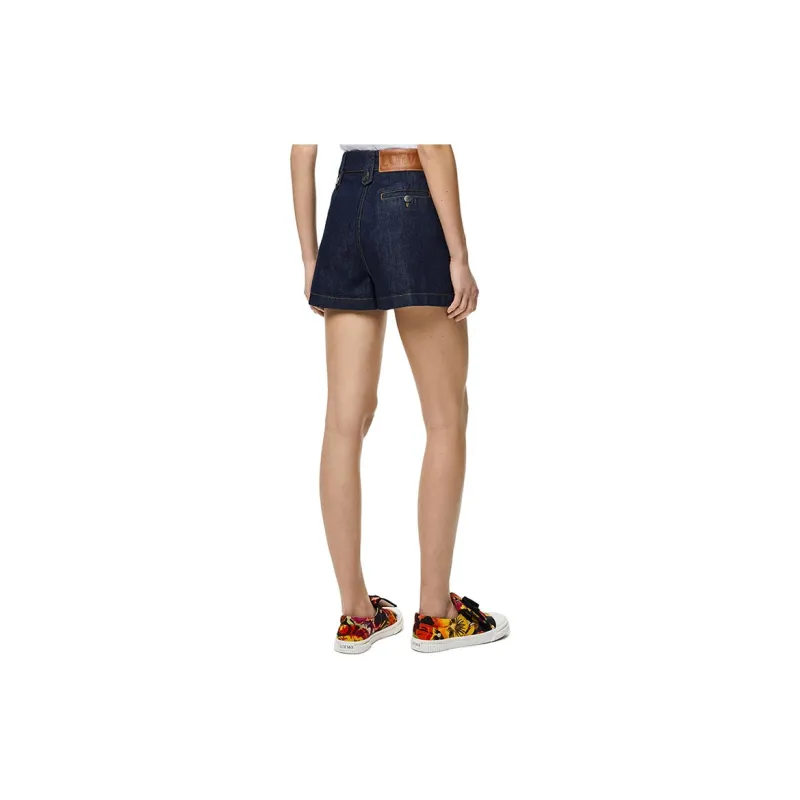 LOEWE FW21 Denim Shorts Women's Blue-3