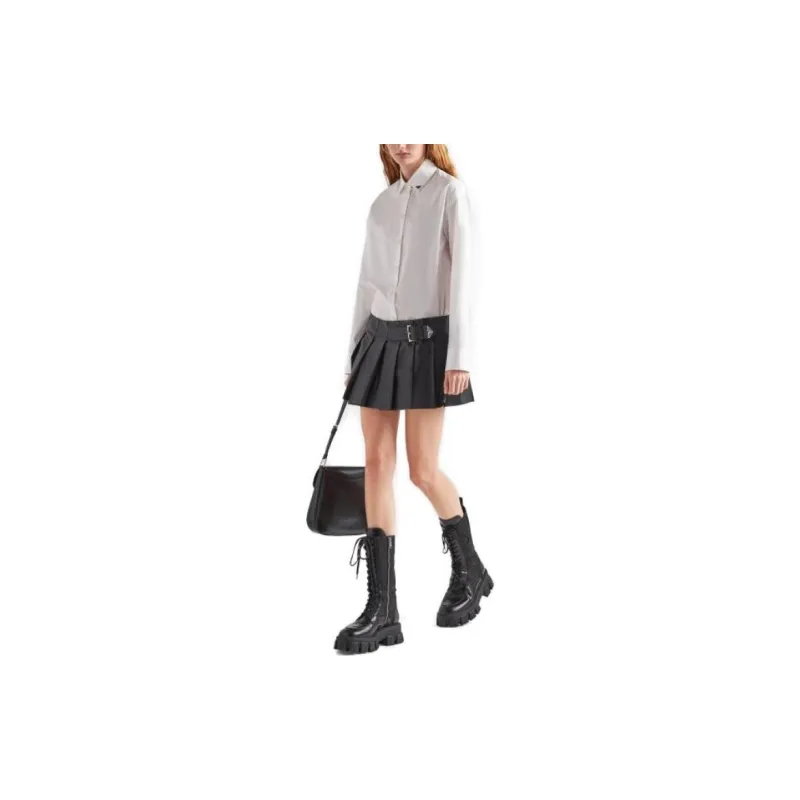PRADA Casual Short Skirts Women's Black-1