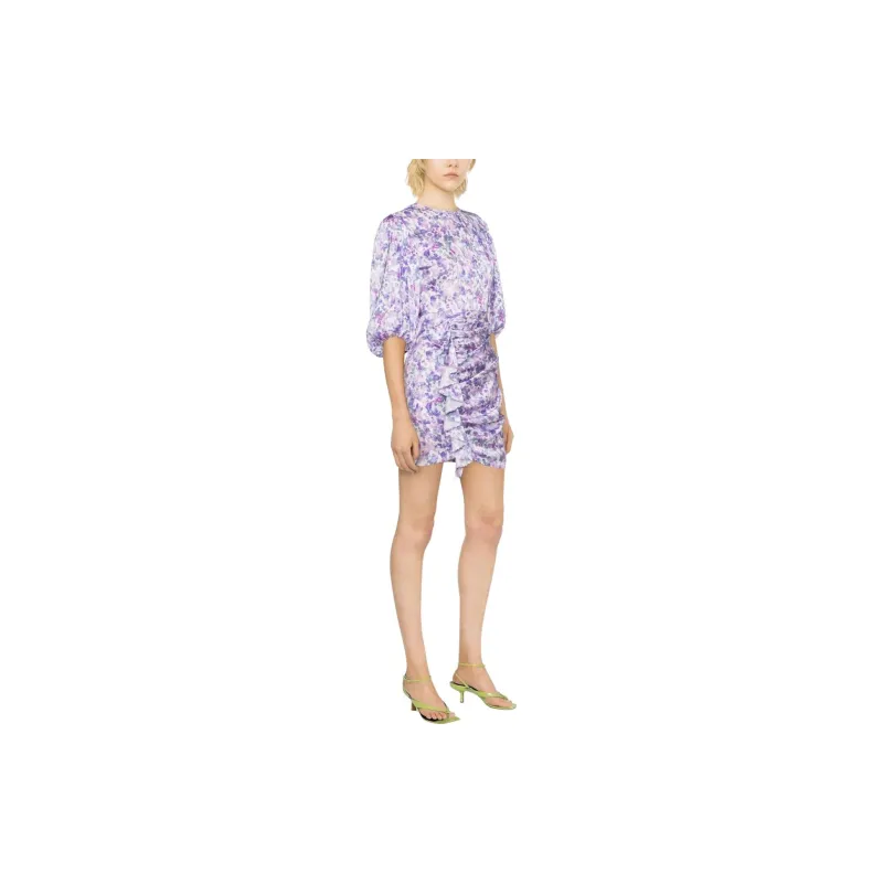 Maje Short-Sleeved Dresses Women's Purple-3