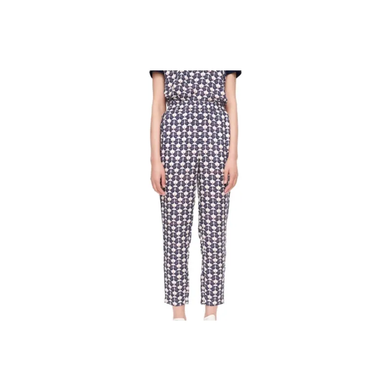 XII BASKET Casual Pants Women's Navy Blue-2