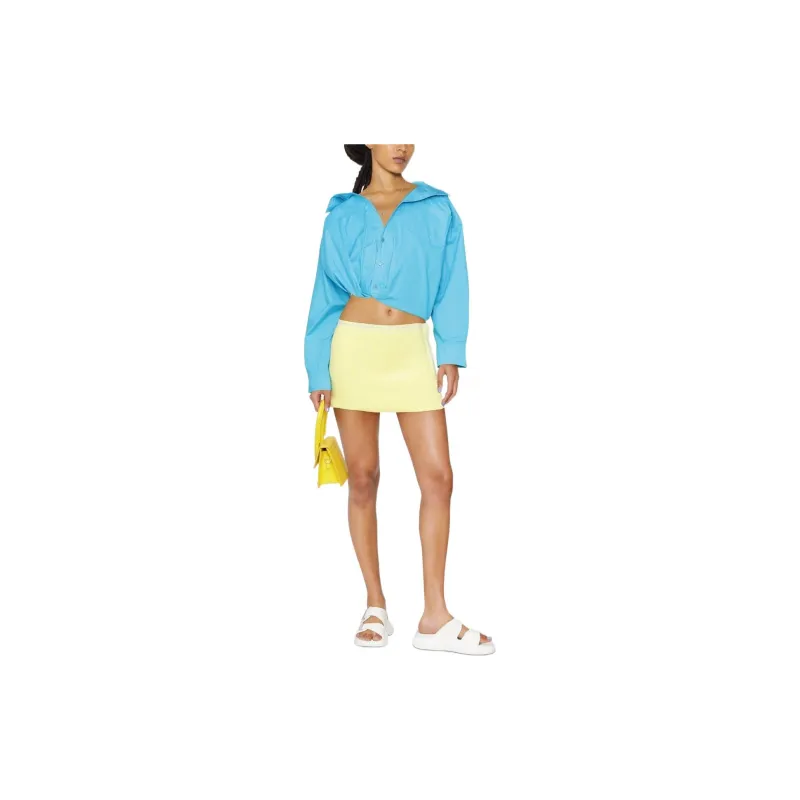 Jacquemus Casual Short Skirts Women's Yellow-1