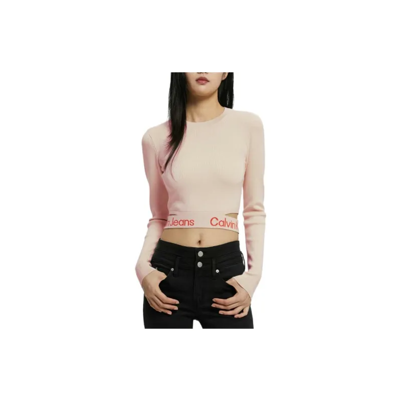CALVIN KLEIN FW22 Knitwear Women's Apricot-4
