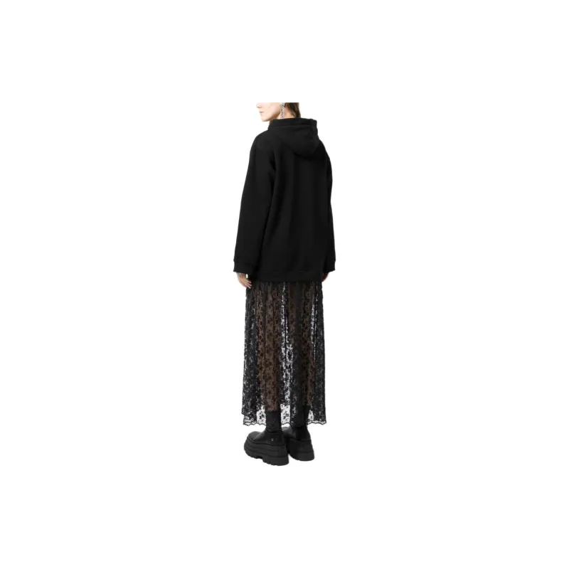 NATASHA ZINKO Combo Logo print Hoodie Dress-2