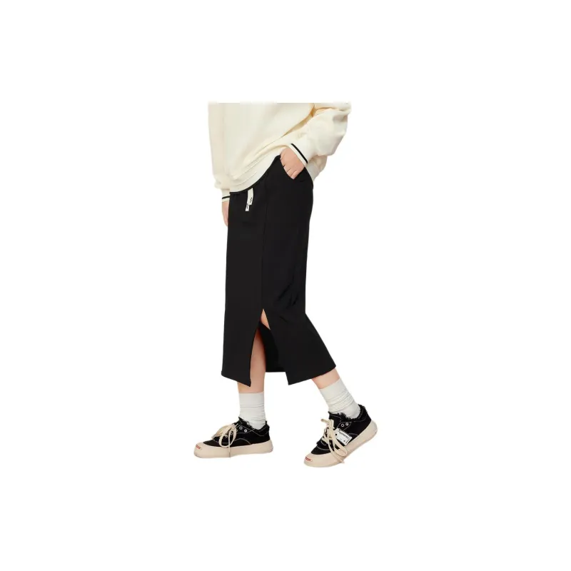 EICHITOO Casual Long Skirts Women's Black-2