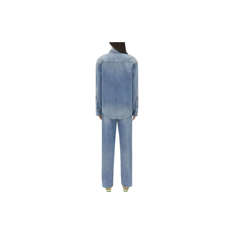 Bottega Veneta Vintage Medium Indigo Denim Shirt-3