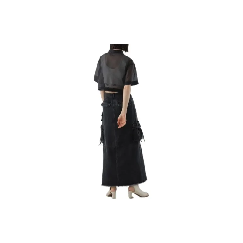 Beams Denim Long Skirts Women's-3