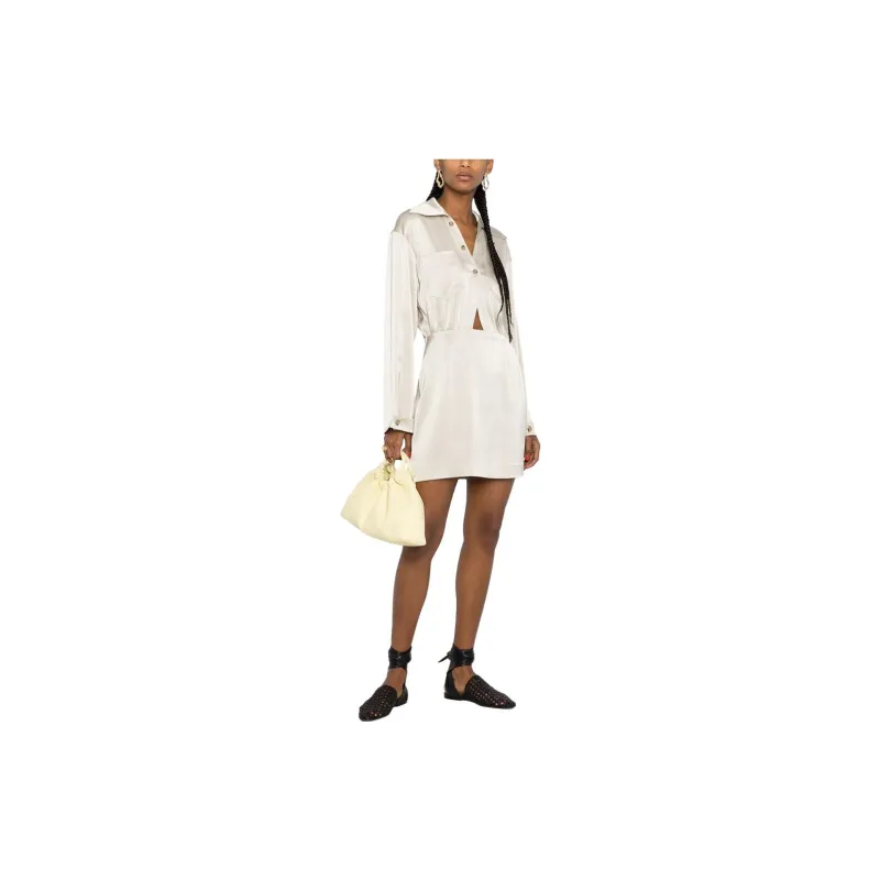 NANUSHKA Long Sleeved Dress Women's White-2