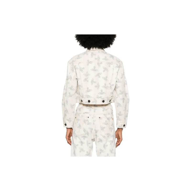 Vivienne Westwood Marlene Orb Printed Cropped Jacket-2