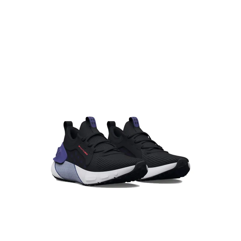 Under Armour HOVR Phantom 3 Slip Resistant Shock Absorbers Low Top Kids' Running Shoes Black Purple Kids'-2