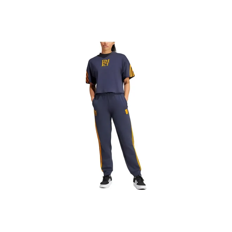 Adidas Real Madrid SS24 Knitted Sports Pants Women's Dark Blue-4