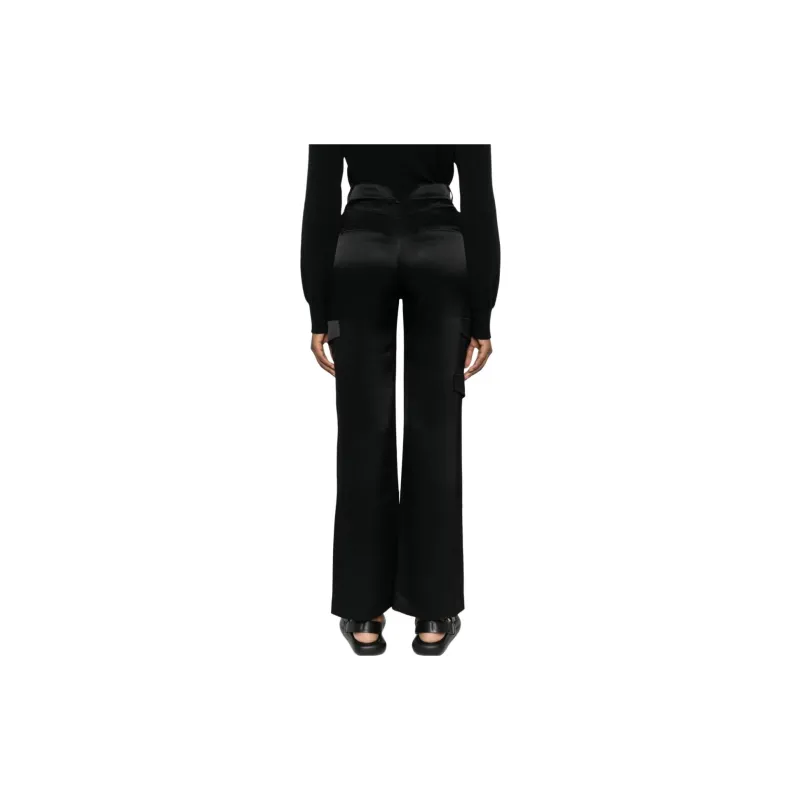NANUSHKA Cais Satin Cargo Trousers-2