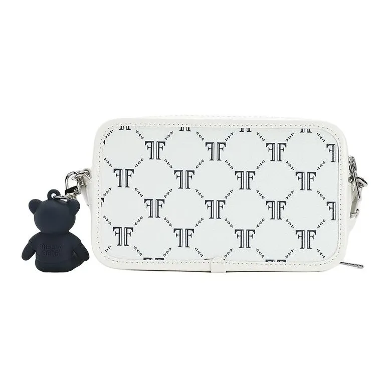 FILA Polyvinyl Chloride Crossbody Bag, Shoulder Bag Regular Women's Ice Cream White-3