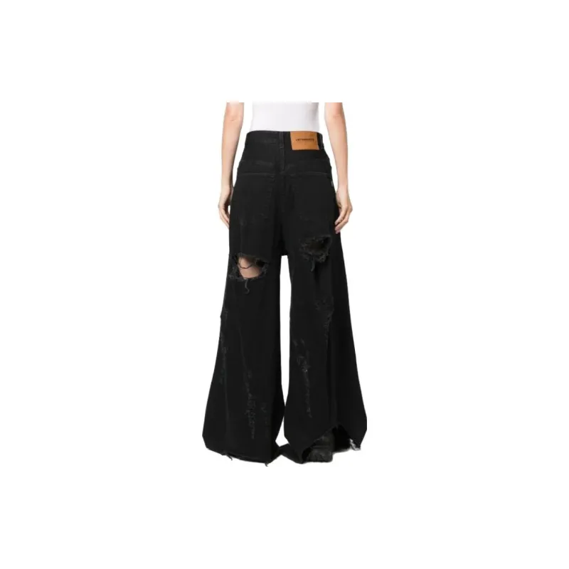 Vetements Destroyed Baggy Jeans 'Black'-4