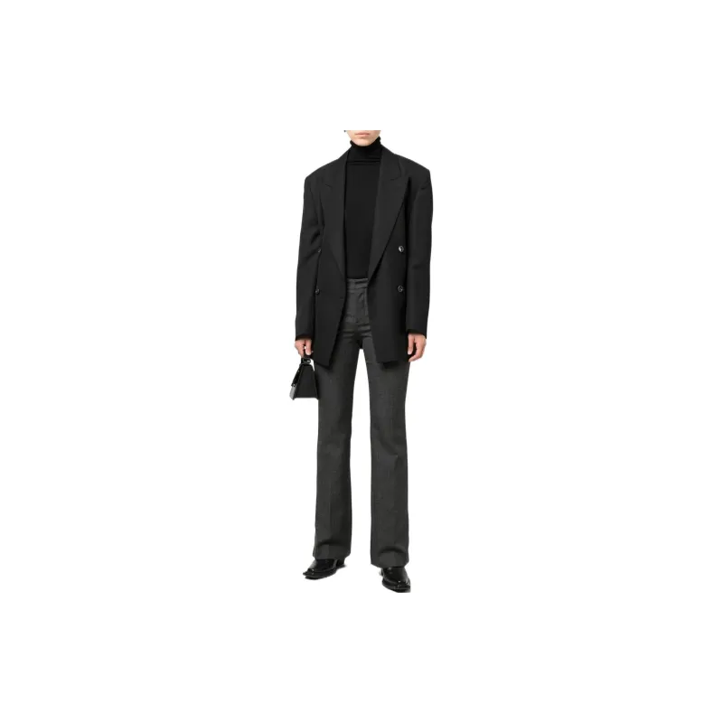 AMIPARIS Mid rise Flared Trousers-1