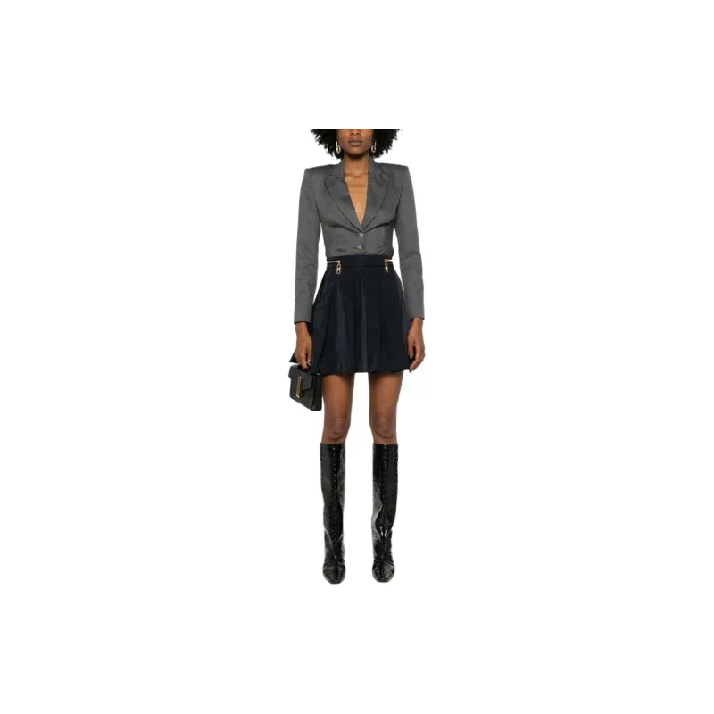 Elisabetta Franchi Zipped Pleated Mini Skirt-1