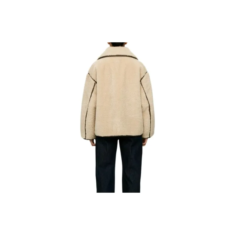 ARKET Velvet feel Coat Women's Beige-1