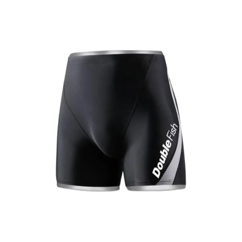 DOUBLEFISH Swimming Sets Polyester Polyamide Elastane Beach Pool Snorkeling Men's Black-1