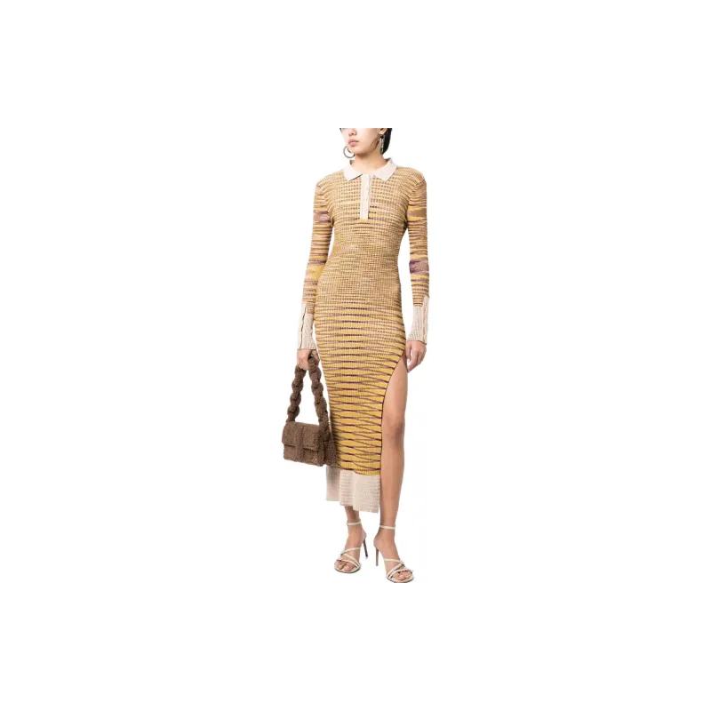 Jacquemus Zucca Striped Knit Dress-1