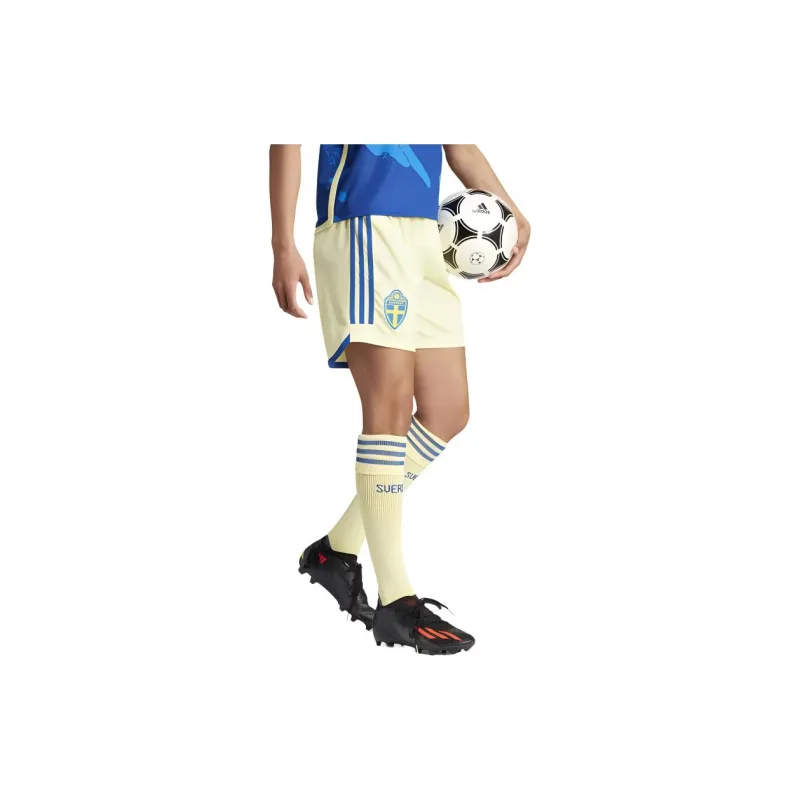 Adidas SWEDEN WOMEN'S TEAM 23 AWAY SHORTS Casual Shorts Women's Pearl Yellow-2