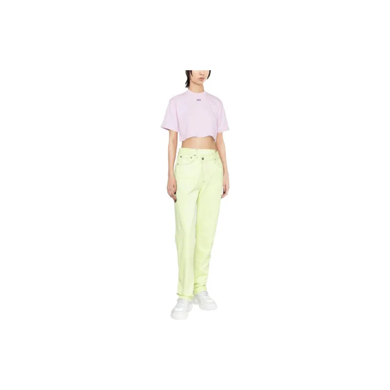 OFF WHITE FW22 Crop Tops Women's Pink-1