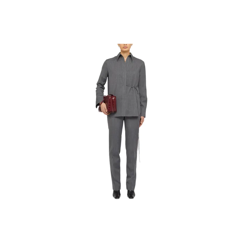 JIL SANDER Front Pleat Tailored Trousers-1