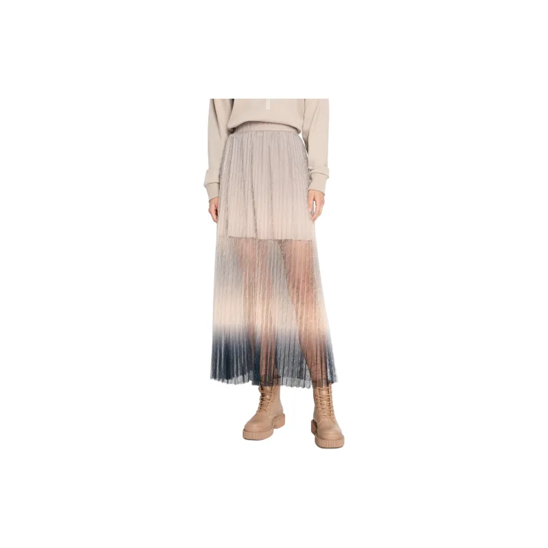 ARMANI EXCHANGE Gradient Lace Pleated Blouse-2