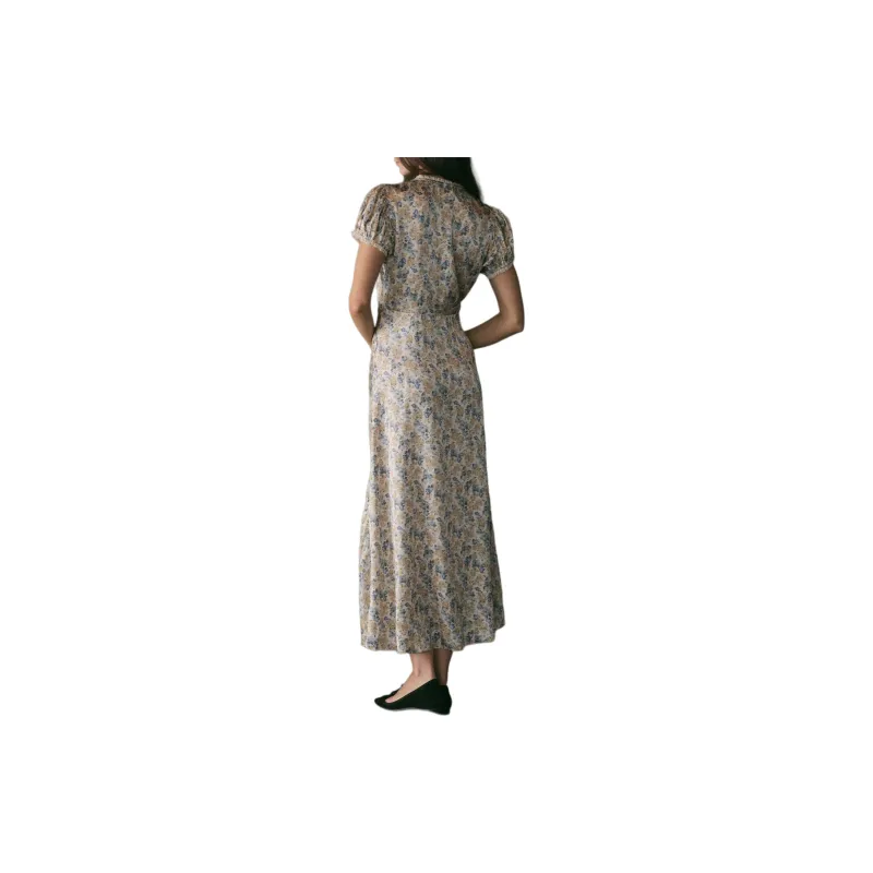 DOEN CERELIA DRESS Short-Sleeved Dresses Women's Blue-2