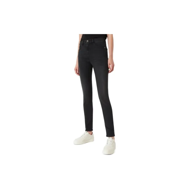 EMPORIO ARMANI J20 High waisted Super skinny Leg Jeans In Stone wash Comfort Denim-2