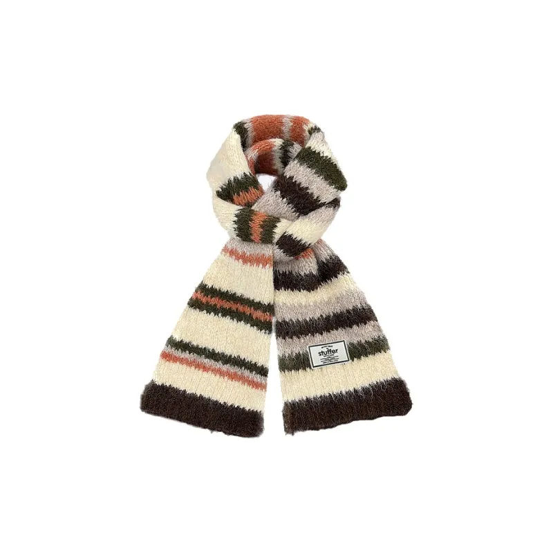 STUFFER Contains Wool Knit Scarves Unisex-11