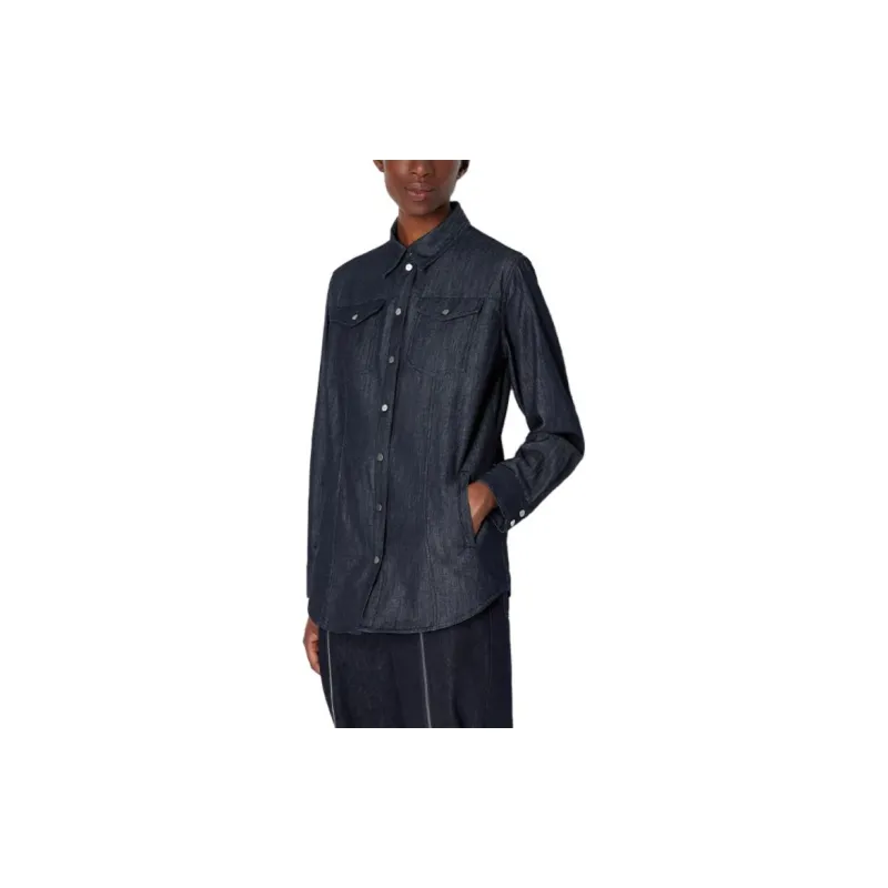 ARMANI EXCHANGE Shirts Women's Dark Blue-3