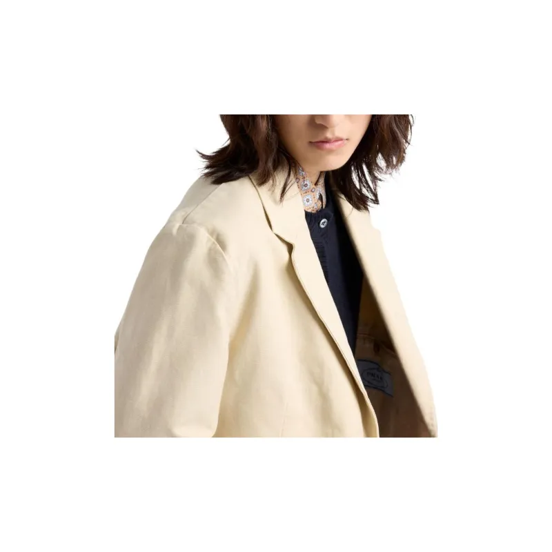 PRADA Single breasted Old Canvas Blazer-5