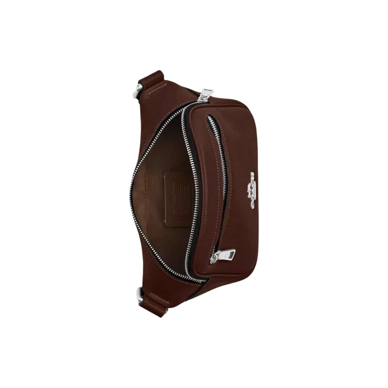 COACH Elias Refined Pebbled Leather Fanny Pack Mini Men's Maple-2