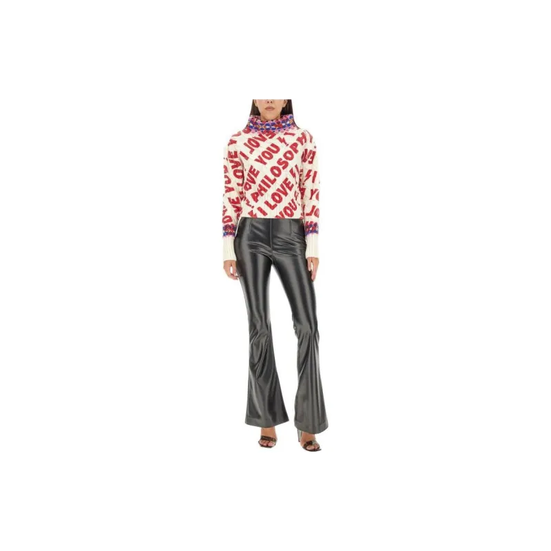 PHILOSOPHY DI LORENZO SERAFINI High Waist Flared Trousers-1