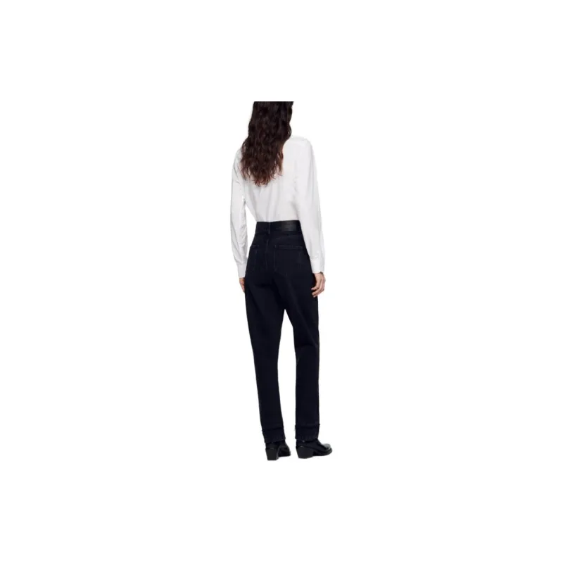 Sandro Belt-embellished Straight Jeans-2