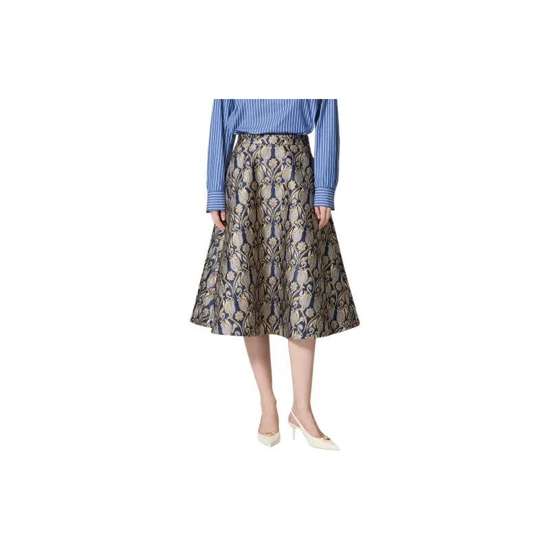 Valentino All Over Floral Patterned Skirt-2