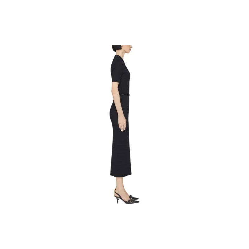 GIVENCHY FW24 Short Sleeved Dress Women's Black-3