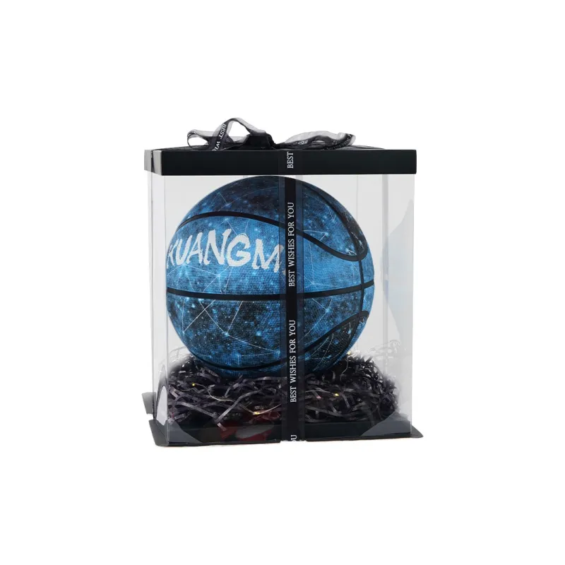 Kuangmi Rubber Basketball Blue Size 7 Ball Training Unisex-6