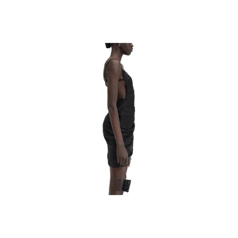 Jacquemus La Robe Saudade Mini Dress 'Black'-3