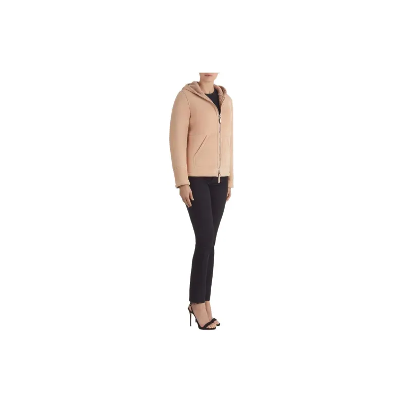 Giuseppe Zanotti Deanna Sheepskin Hooded Jacket-2
