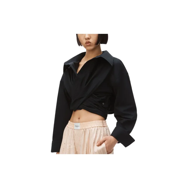 Alexander Wang Crop Tops Women's Black-4