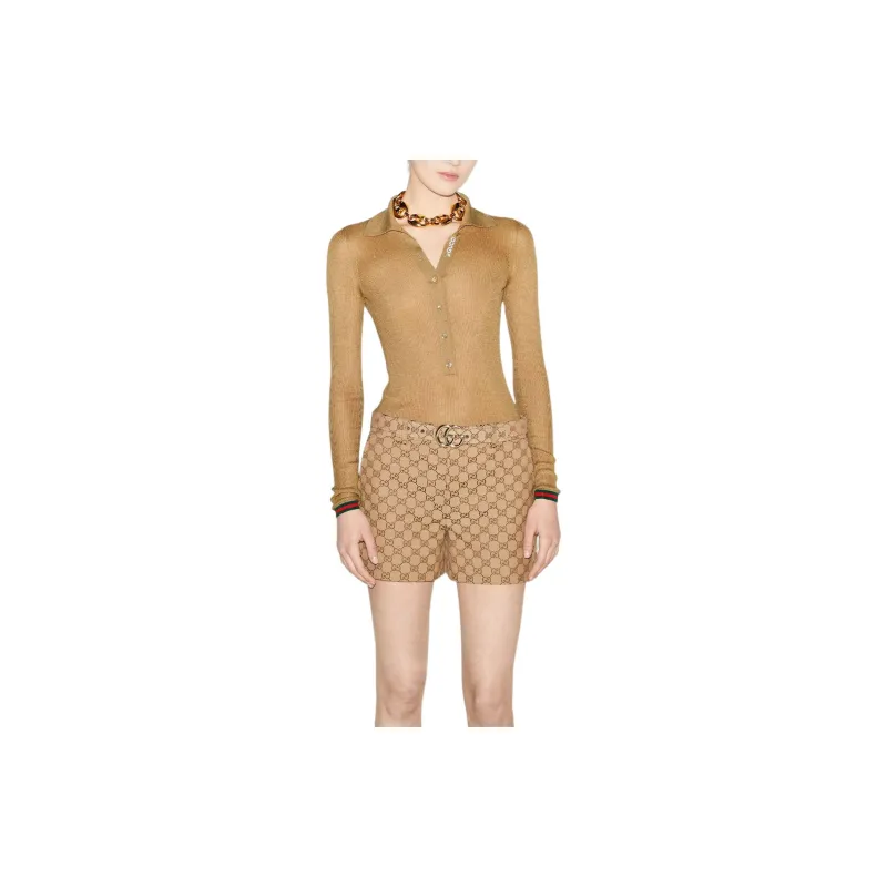 GUCCI Extra Fine Ribbed Knit Top-2