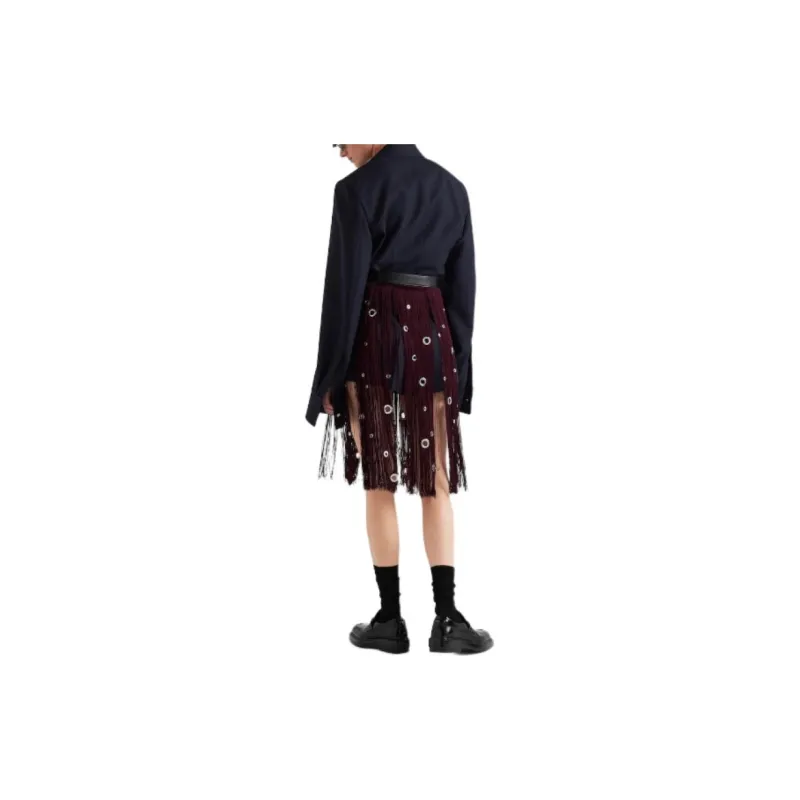 PRADA Pinstripe Single Breasted Shirt Jacket-3
