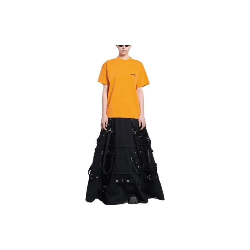 Balenciaga SS22 T-Shirt Regular Fit Women's Orange-2
