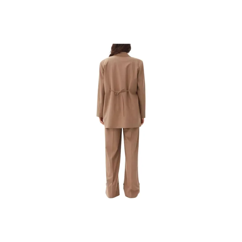 GANNI Double Breasted Oversized Blazer-2