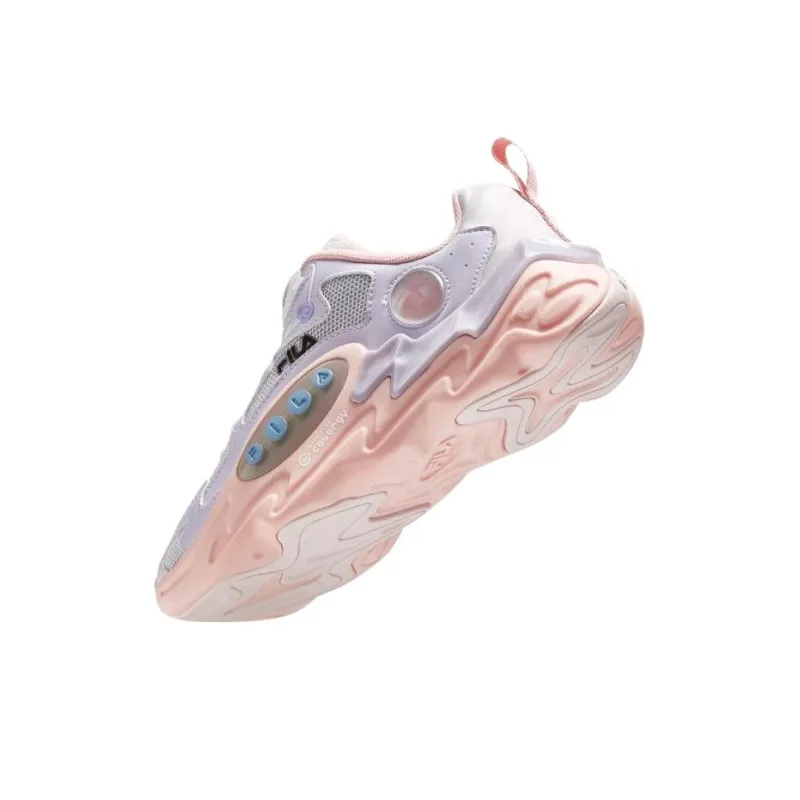 FILA KIDS Anti Slip Wear Resistant Low Top Kids' Running Shoes Lilac Pale Pink Teenagers-6