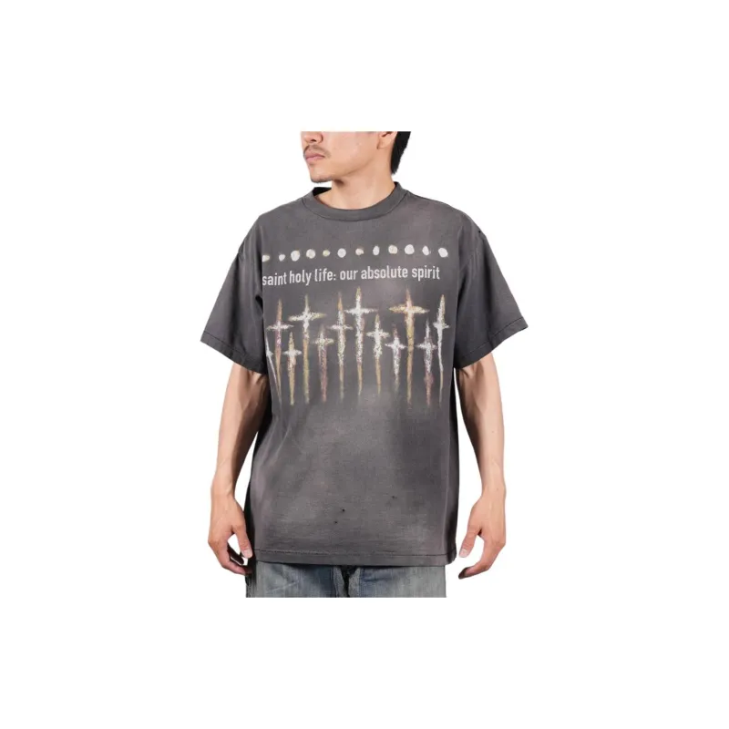 SAINT Mxxxxxx T Shirts Unisex Black-2