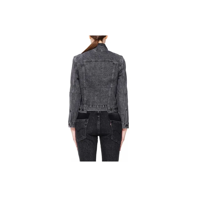 Vetements Denim Jackets Women's Black-2